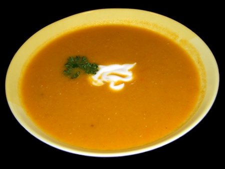 Ostrá čočková polévka s mrkv�