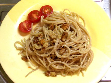 Špagety s omáčkou z modrého sýra